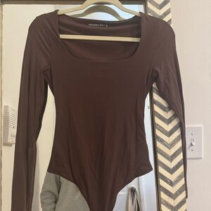 Women's Brown Long Sleeve Top